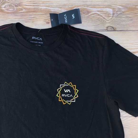 RVCA Black Cotton Tee - Picture 8 of 13